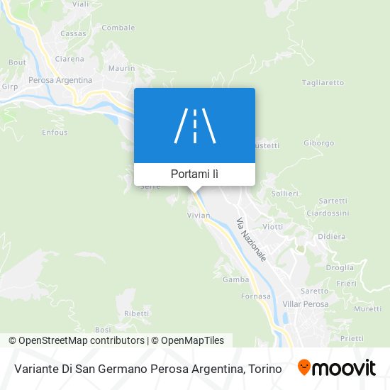 Mappa Variante Di San Germano Perosa Argentina