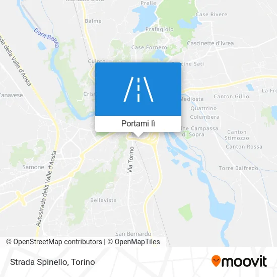 Mappa Strada Spinello