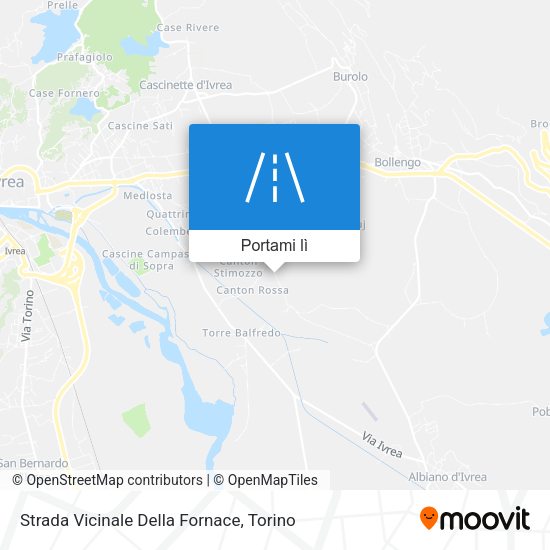 Mappa Strada Vicinale Della Fornace