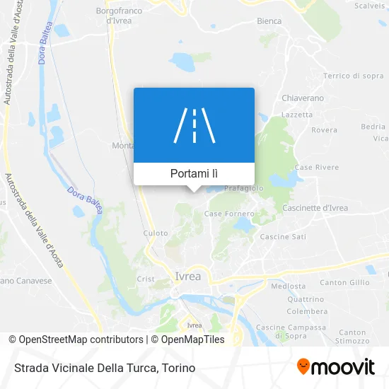 Mappa Strada Vicinale Della Turca