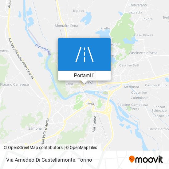 Mappa Via Amedeo Di Castellamonte