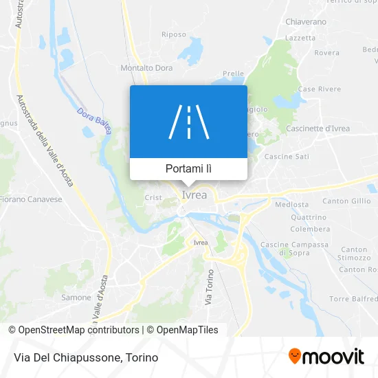 Mappa Via Del Chiapussone