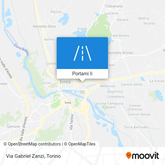Mappa Via Gabriel Zanzi