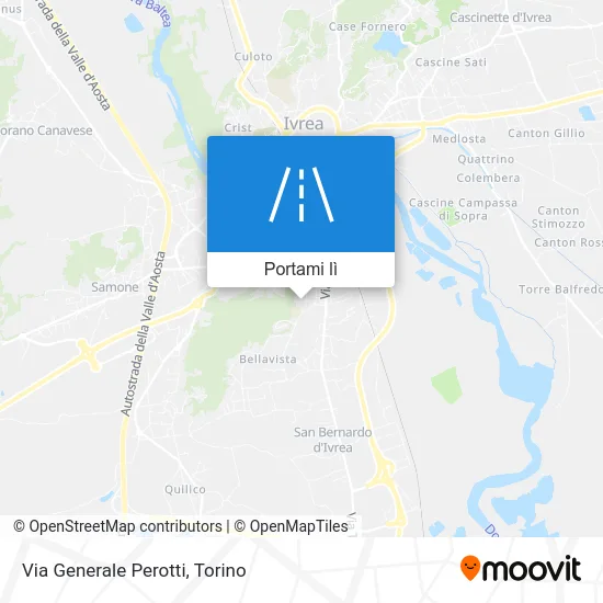 Mappa Via Generale Perotti