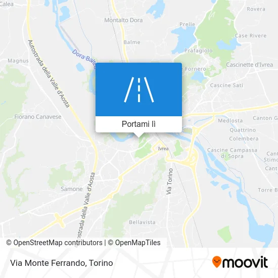 Mappa Via Monte Ferrando