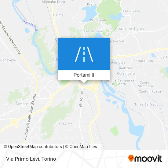 Mappa Via Primo Levi
