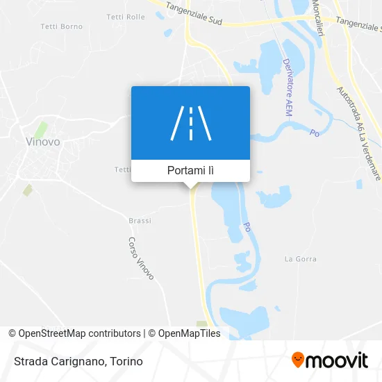 Mappa Strada Carignano