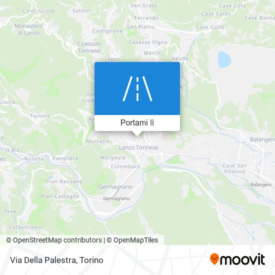 Mappa Via Della Palestra