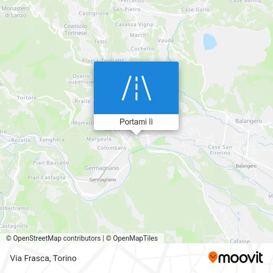 Mappa Via Frasca