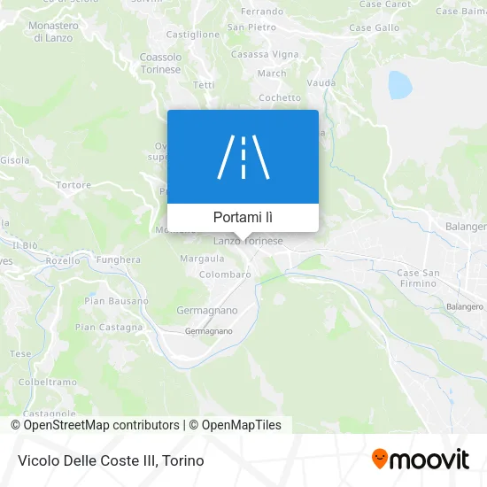 Mappa Vicolo Delle Coste III