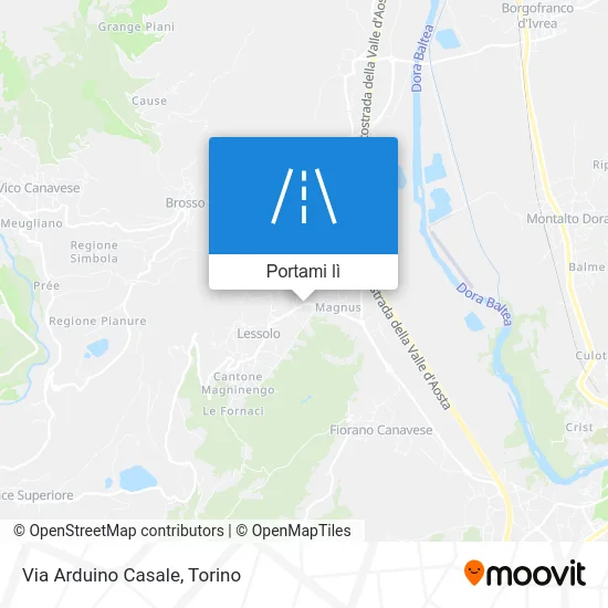 Mappa Via Arduino Casale