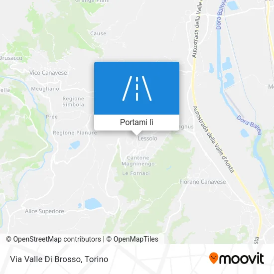 Mappa Via Valle Di Brosso