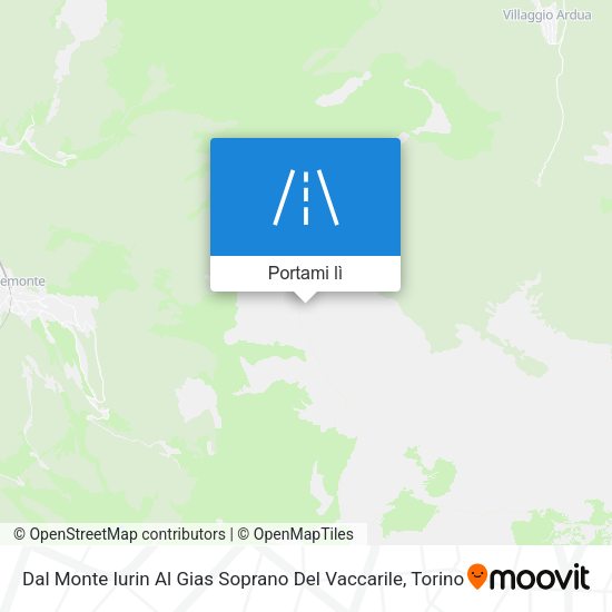 Mappa Dal Monte Iurin Al Gias Soprano Del Vaccarile