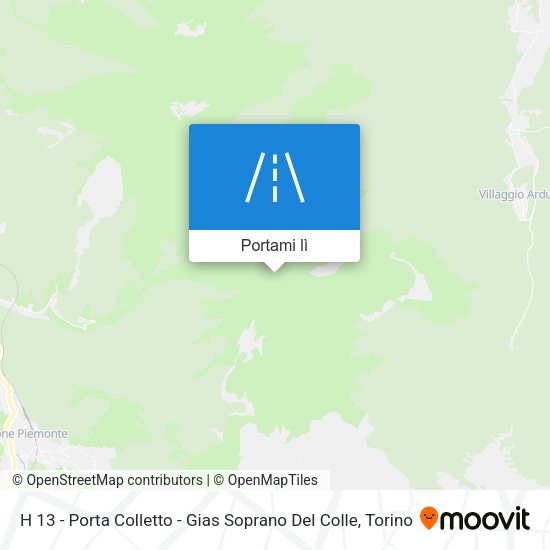 Mappa H 13 - Porta Colletto - Gias Soprano Del Colle