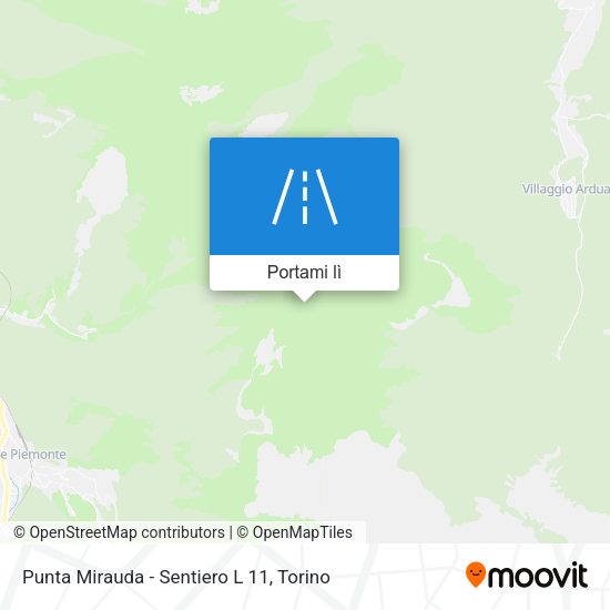 Mappa Punta Mirauda - Sentiero L 11