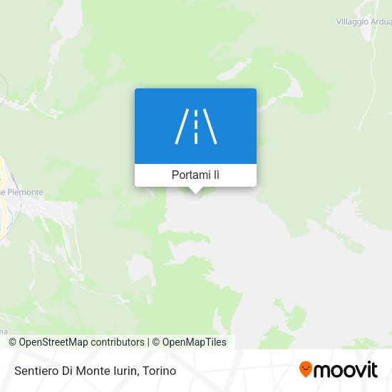 Mappa Sentiero Di Monte Iurin