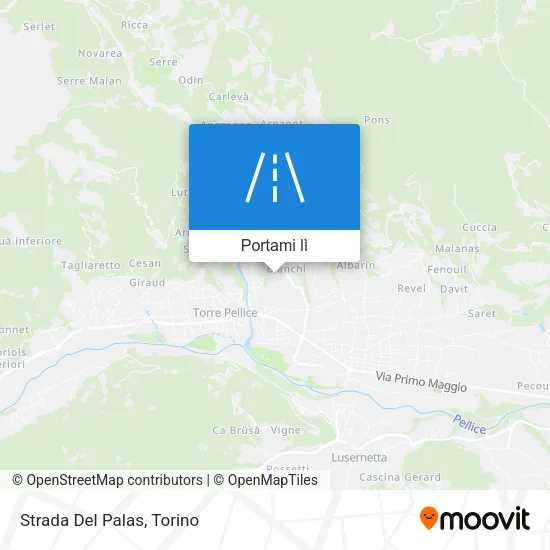 Mappa Strada Del Palas