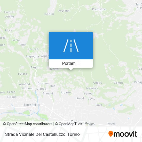 Mappa Strada Vicinale Del Castelluzzo
