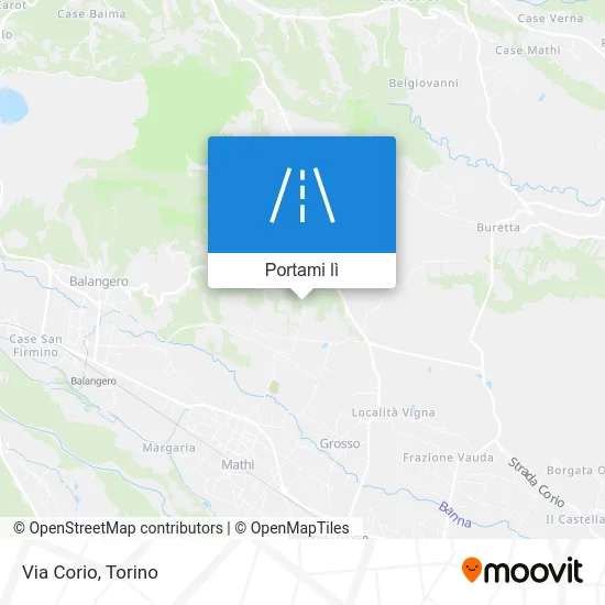 Mappa Via Corio