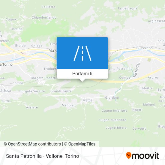 Mappa Santa Petronilla - Vallone