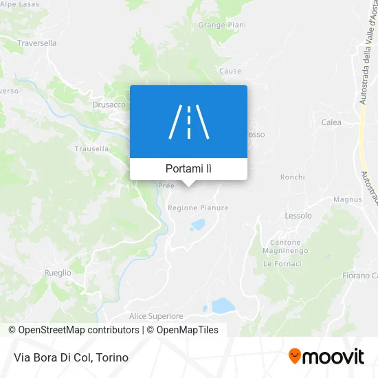 Mappa Via Bora Di Col