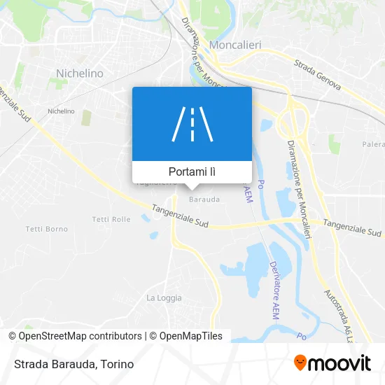 Mappa Strada Barauda