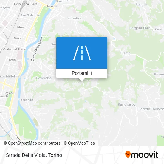 Mappa Strada Della Viola