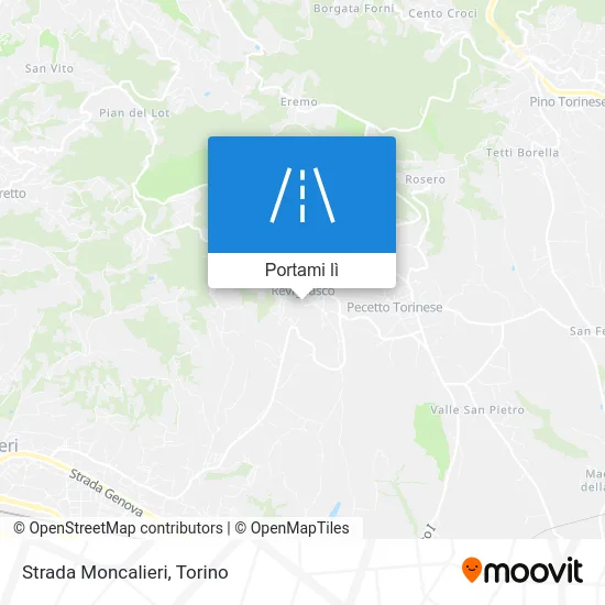 Mappa Strada Moncalieri
