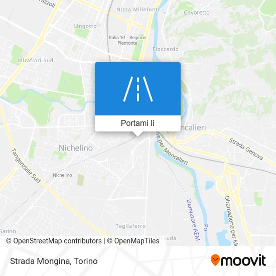 Mappa Strada Mongina
