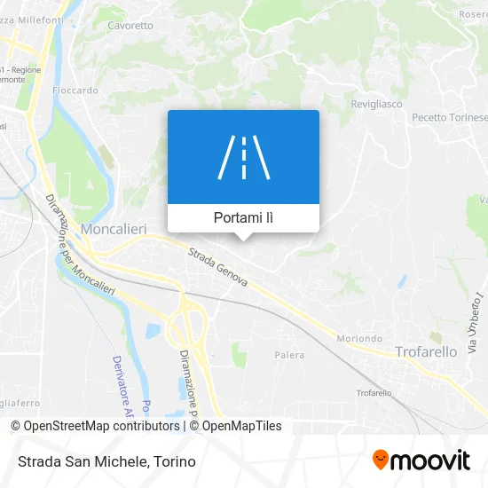 Mappa Strada San Michele