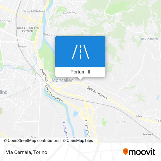 Mappa Via Cernaia