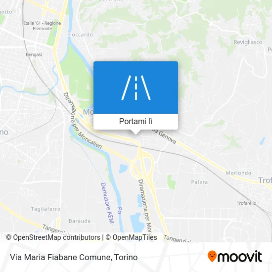 Mappa Via Maria Fiabane Comune
