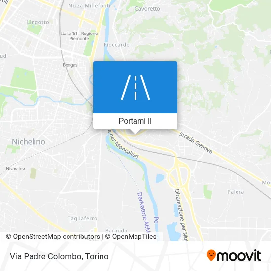 Mappa Via Padre Colombo