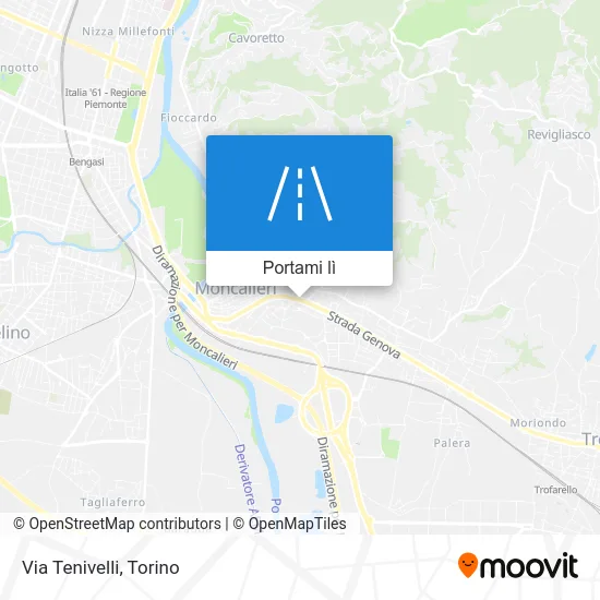 Mappa Via Tenivelli