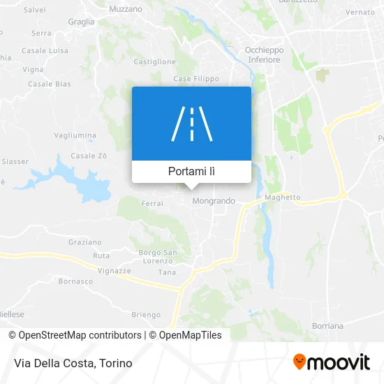 Mappa Via Della Costa