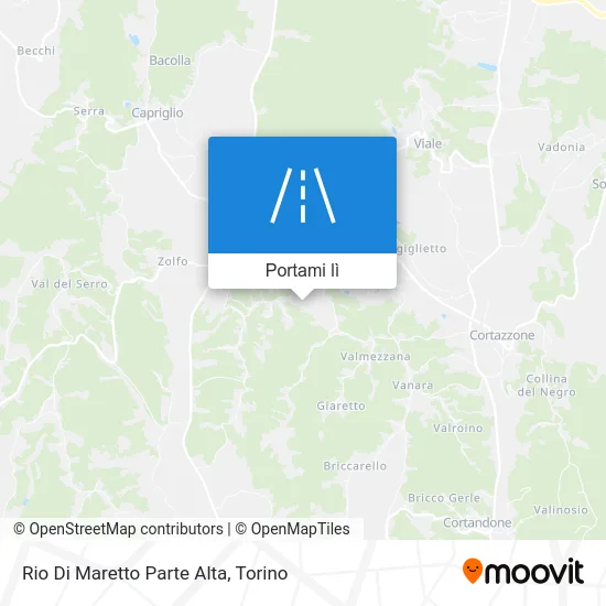 Mappa Rio Di Maretto Parte Alta