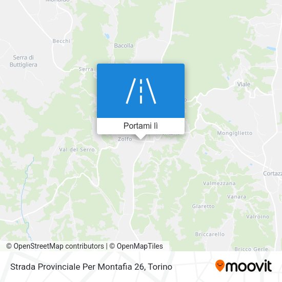 Mappa Strada Provinciale Per Montafia 26