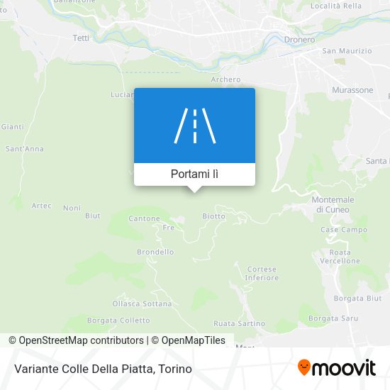 Mappa Variante Colle Della Piatta