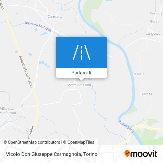 Mappa Vicolo Don Giuseppe Carmagnola