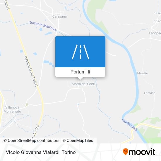 Mappa Vicolo Giovanna Vialardi