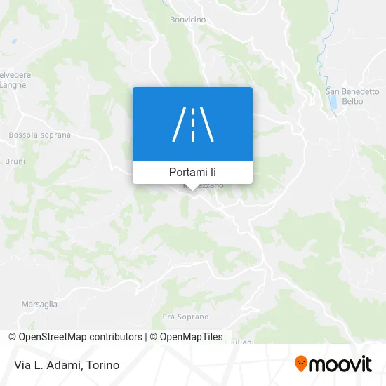 Mappa Via L. Adami