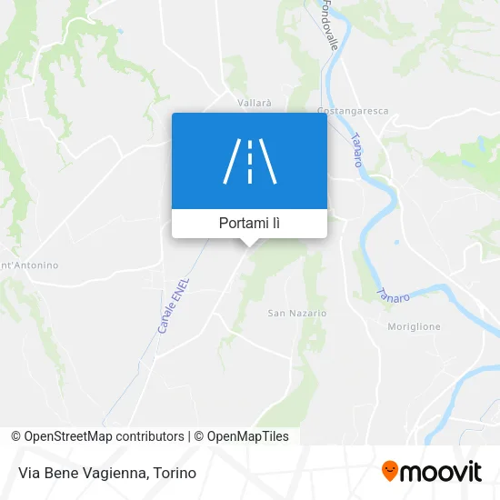 Mappa Via Bene Vagienna