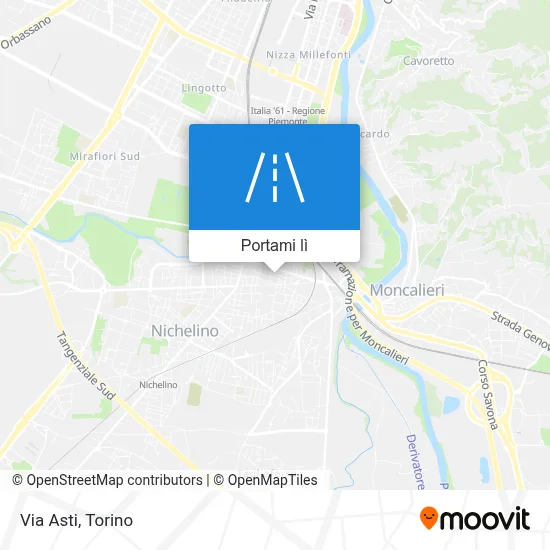 Mappa Via Asti