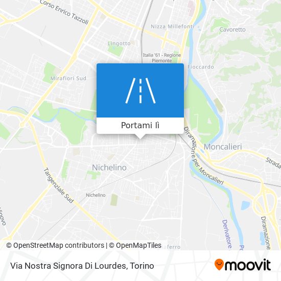 Mappa Via Nostra Signora Di Lourdes
