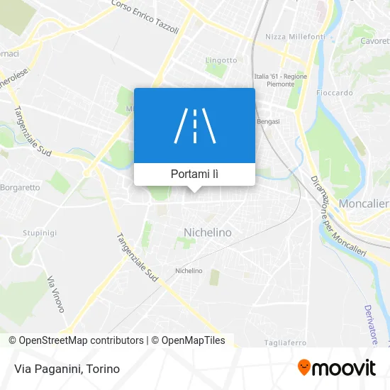 Mappa Via Paganini