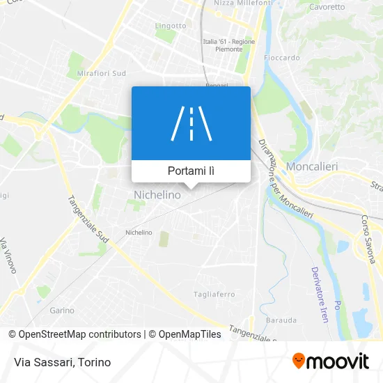 Mappa Via Sassari