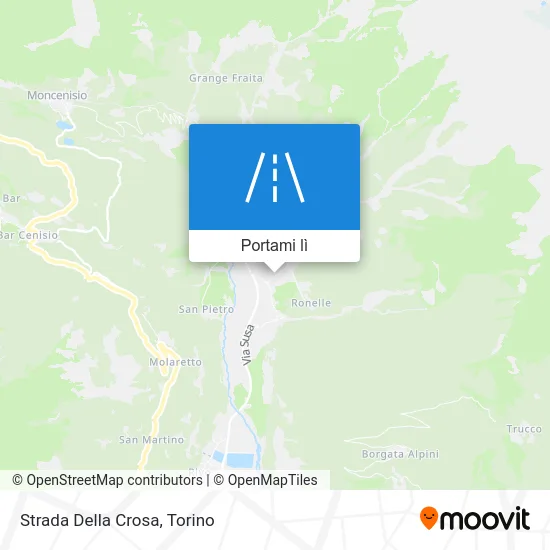 Mappa Strada Della Crosa