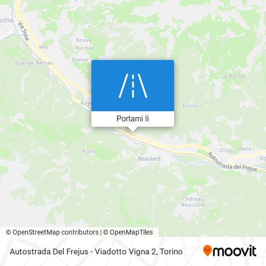 Mappa Autostrada Del Frejus - Viadotto Vigna 2