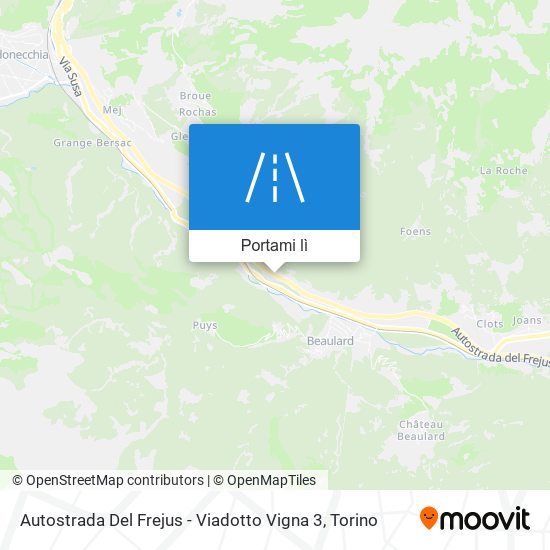 Mappa Autostrada Del Frejus - Viadotto Vigna 3
