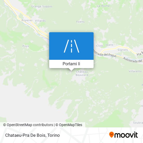 Mappa Chataeu-Pra De Bois